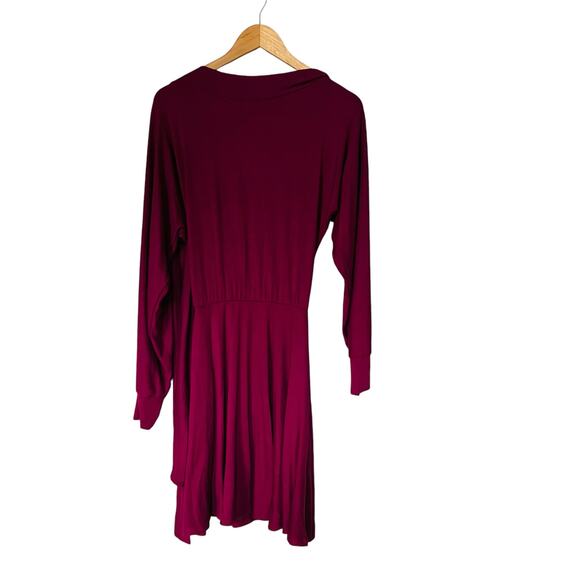 Rebdolls Long Sleeve V Neck Skater Dress Size L Large NWT - Picture 2 of 8